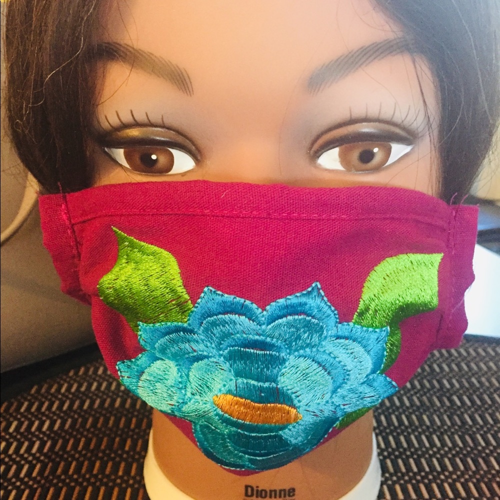 “Authentic” Mexican embroidered handmade facemask!